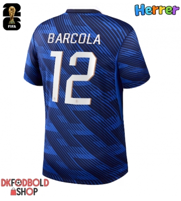 Frankrig Bradley Barcola #12 Hjemmebanetrøje VM 2026 Kort ærmer